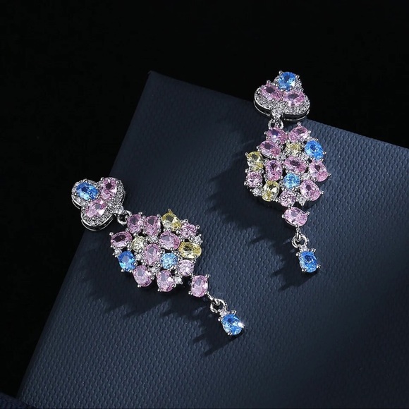 Pastel drop Dangle Earrings - Picture 4 of 6